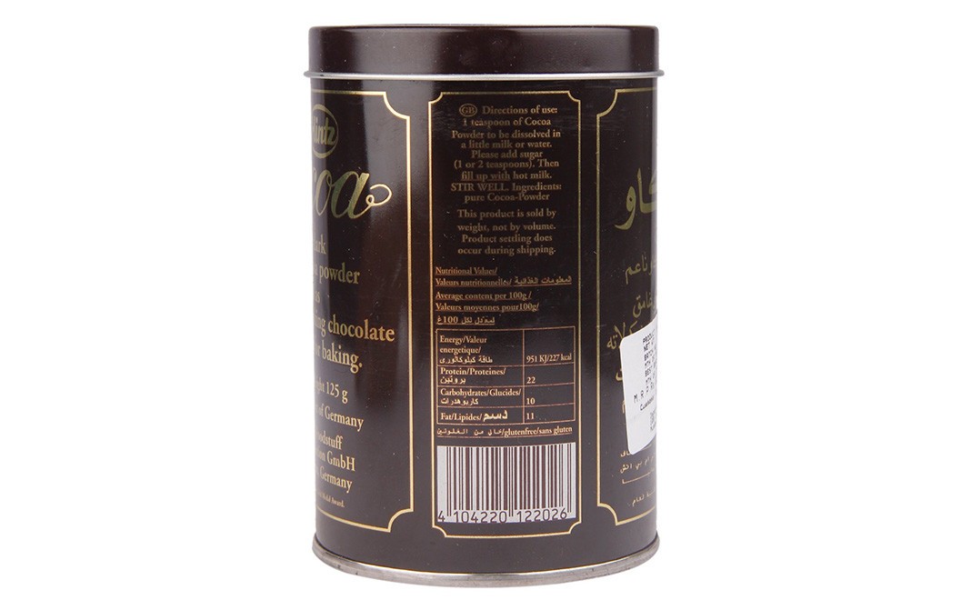 Hintz Cocoa Powder    Tin  125 grams